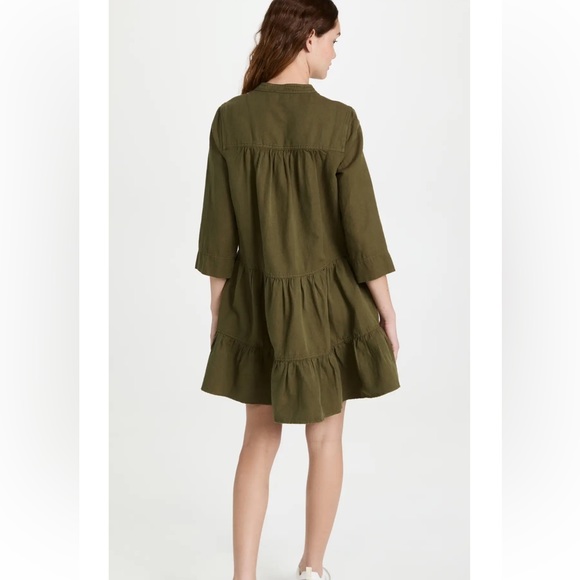 APIECE APART olive drop waist dress NWT - Picture 3 of 4